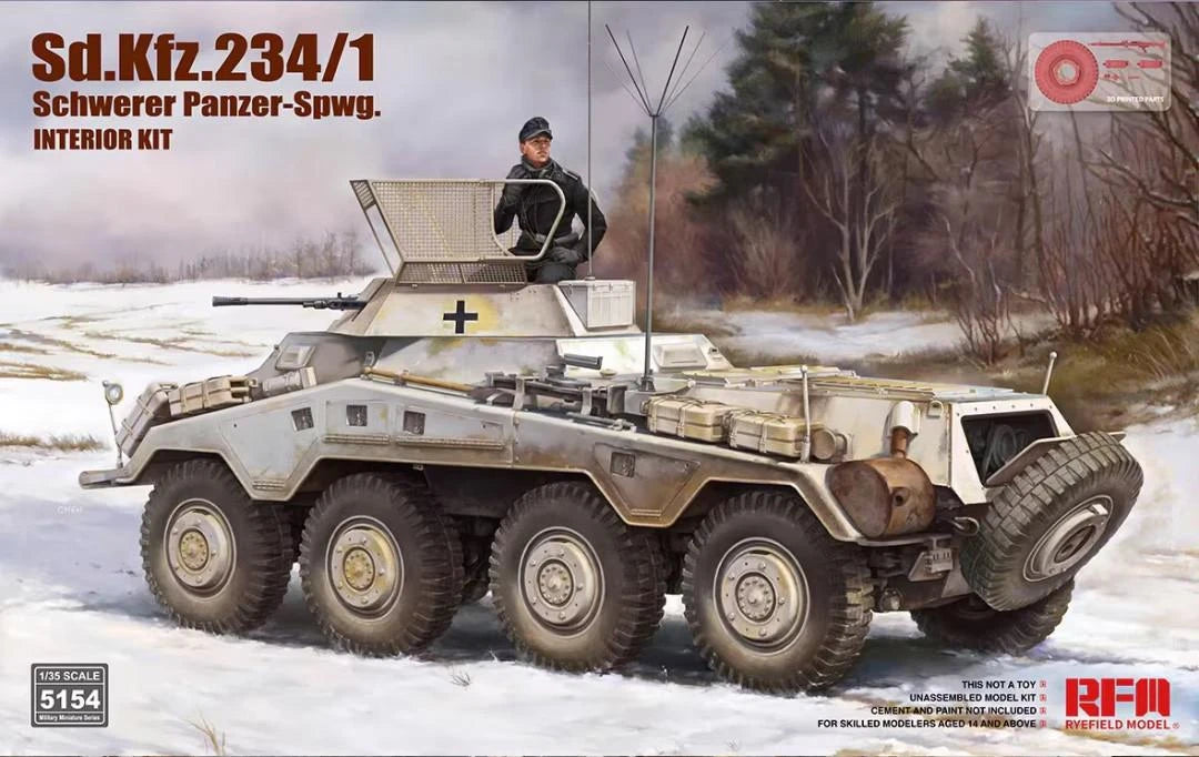 rye-field-5154-sd-kfz-234-1-maquette-blind-1-35-int-rieur image 1