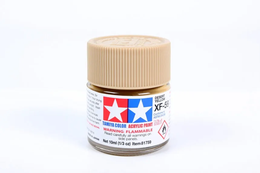 tamiya-81759-xf59-desert-yellow-peinture-acrylique-mate-10-ml image 1