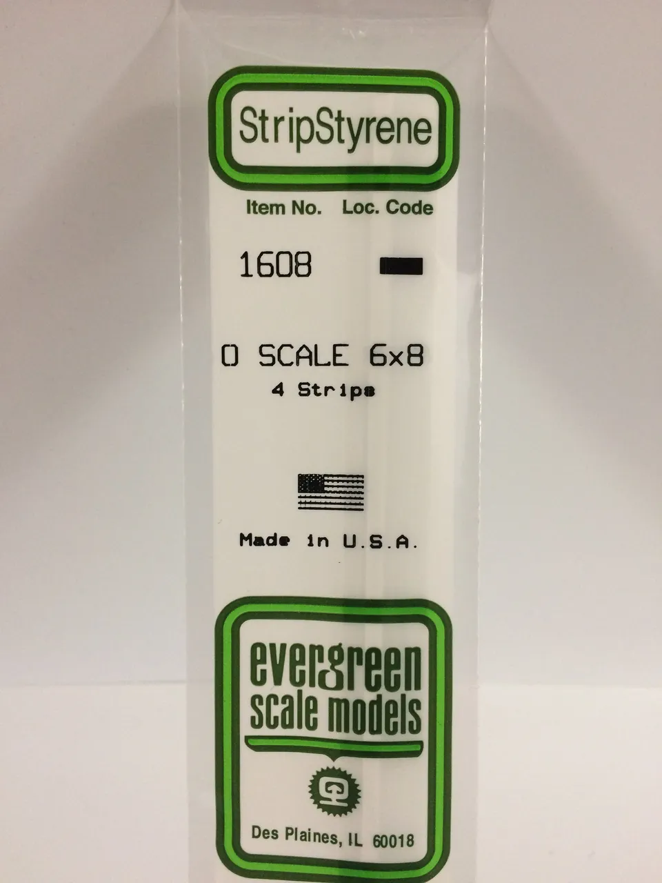 evergreen-strips-1608-baguette-blanche-3-2x4-2-mm-4-pcs image 1