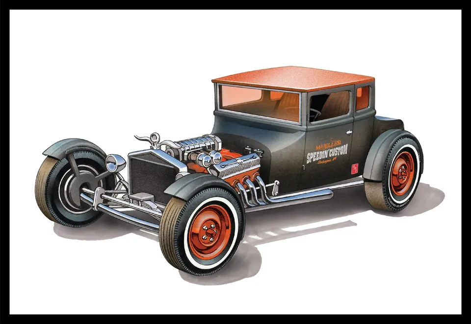 amt-1925-ford-t-chopped-maquette-voiture-1-25-2-en-1 image 1