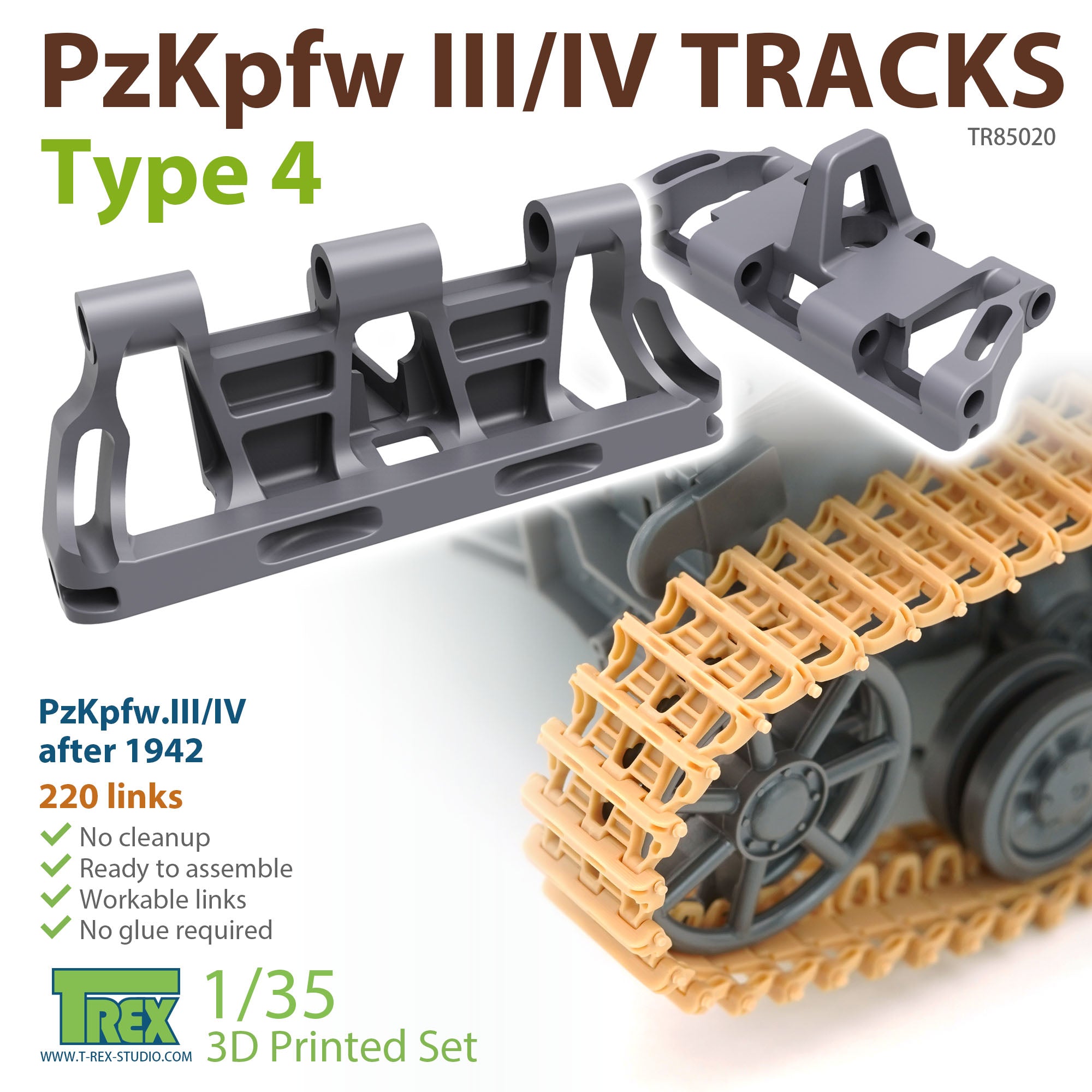 t-rex-85020-chenilles-pzkpfw-iii-iv-maquette-1-35 image 1