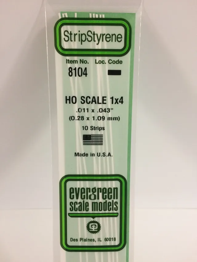 evergreen-strips-8104-baguette-ho-1x4-blanc-10-pi-ces image 1