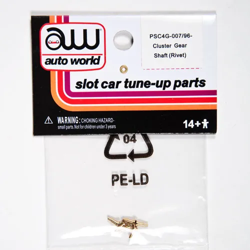 auto-world-4gear-cluster-gear-shaft-maquette-slot-car-rivet-lot-6 image 1
