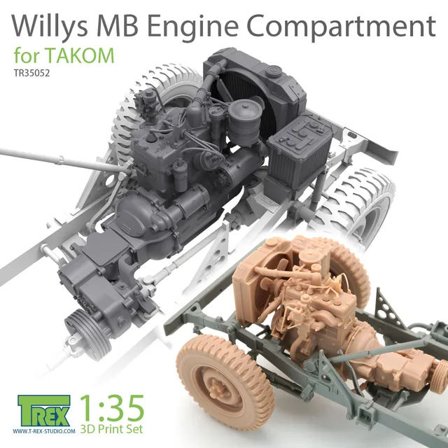 t-rex-35052-compartiment-moteur-1-35-willys-mb-pour-takom image 1