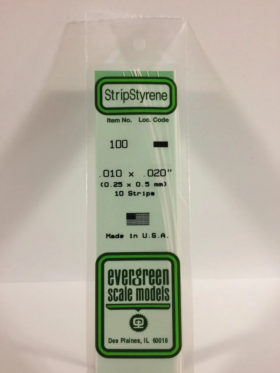 evergreen-strips-100-baguette-polystyr-ne-blanc-10-pi-ces image 1