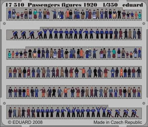 eduard-17510-passengers-1920-figurines-bateau-1-350-peintes image 1