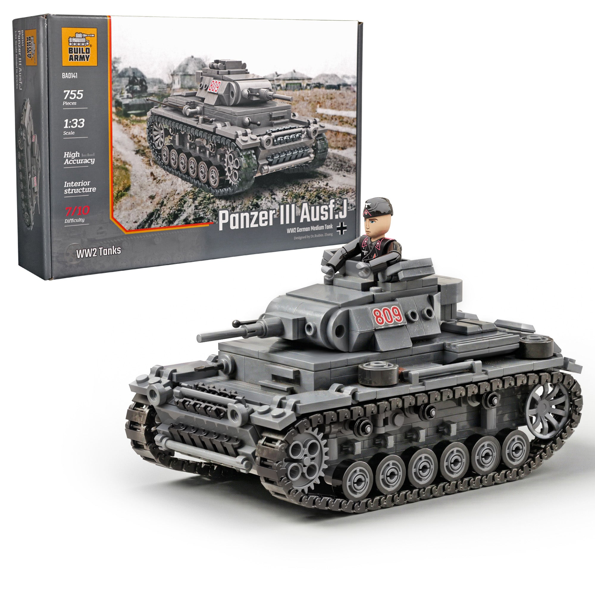 build-army-ba0141-panzer-iii-ausf-j-char-briques-685 image 1