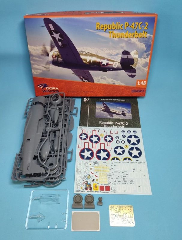 dora-wings-p-47c-2-thunderbolt-kit-1-48-razorback image 3