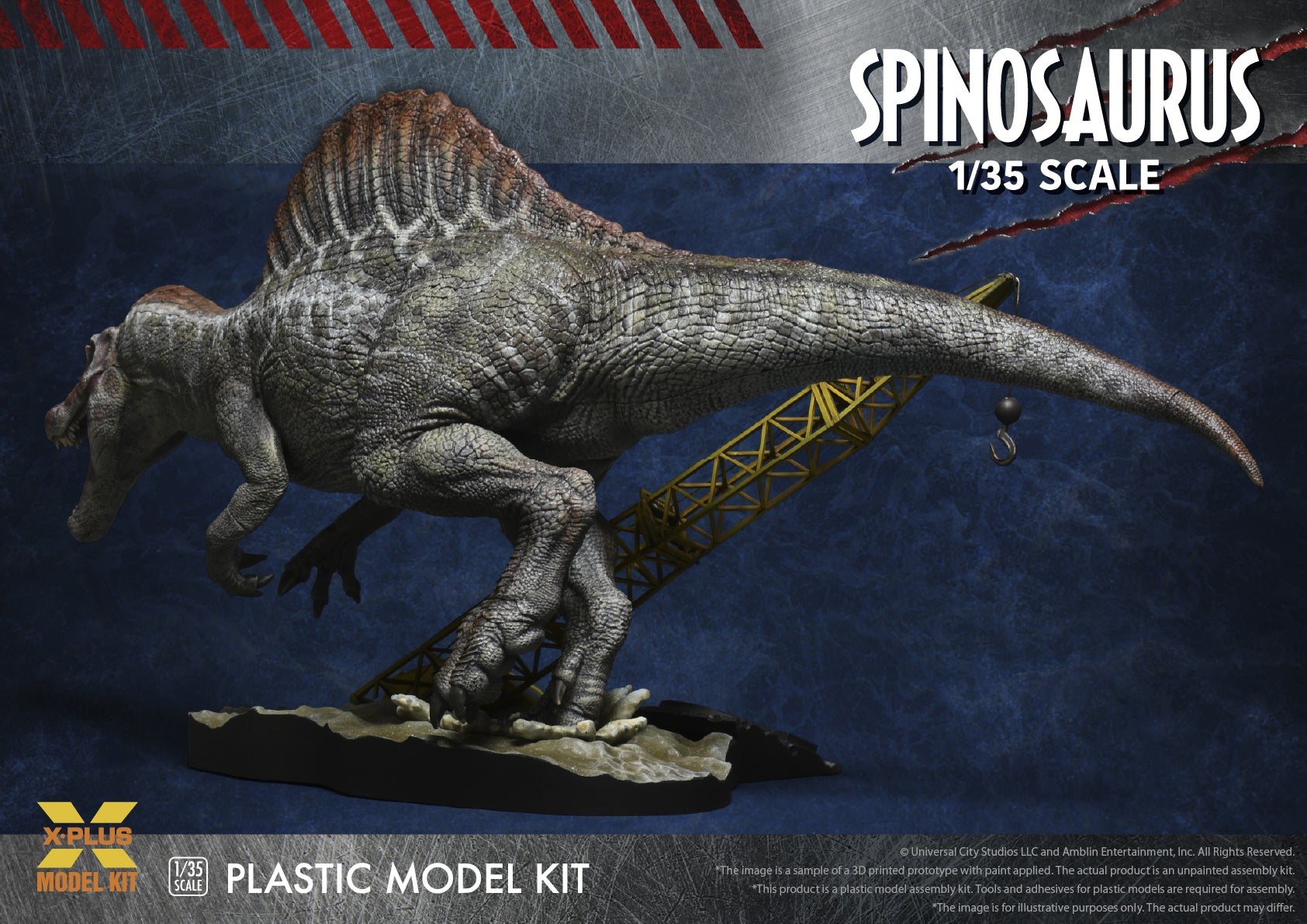 x-plus-jurassic-park-iii-spinosaurus-maquette-1-35-dinosaure image 2