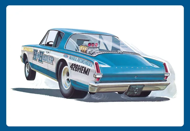 amt-1966-plymouth-barracuda-hemi-hustler-kit-maquette-1-25 image 1