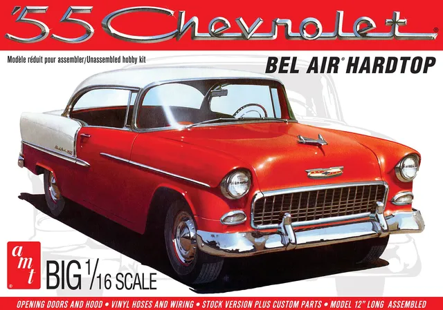 amt-chevy-bel-air-1955-hardtop-maquette-1-16-2-en-1 image 1