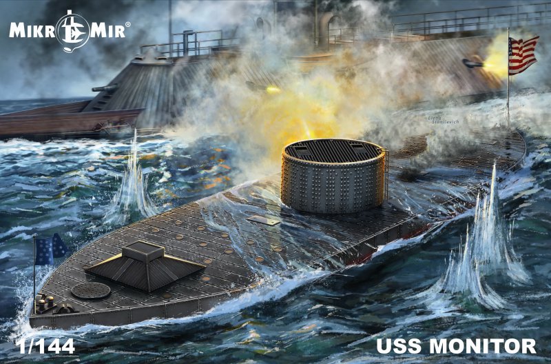 mikromir-144-028-uss-monitor-maquette-bateau-1-144 image 1