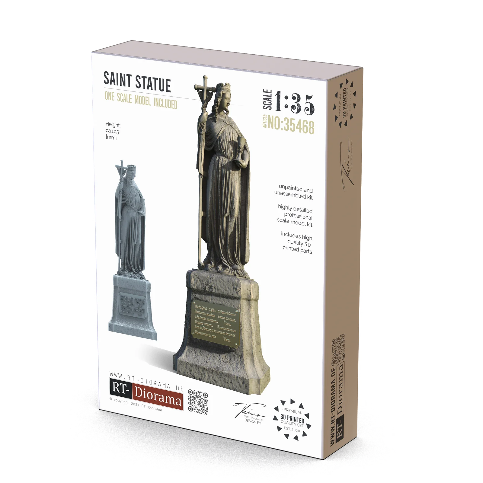 rt-diorama-35468-statue-saint-diorama-maquette-1-35-r-sine image 1