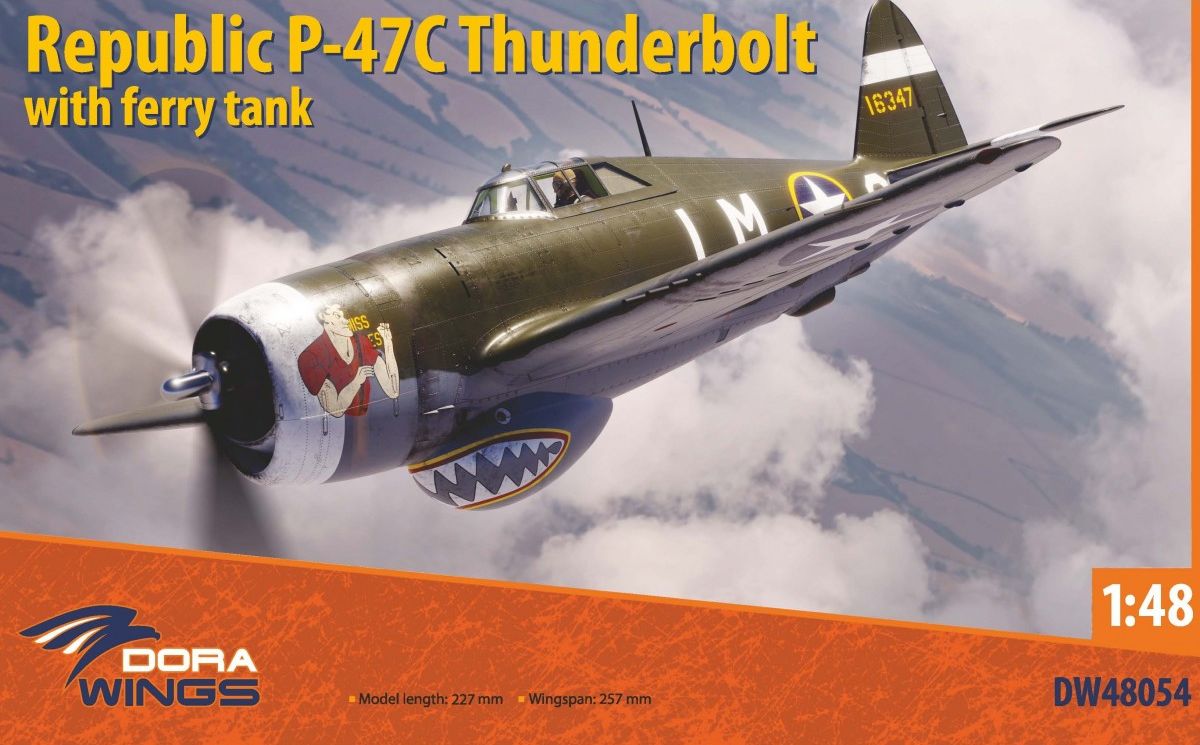 dora-wings-dw48054-p-47c-thunderbolt-maquette-avion-1-48-ferry-tank image 1