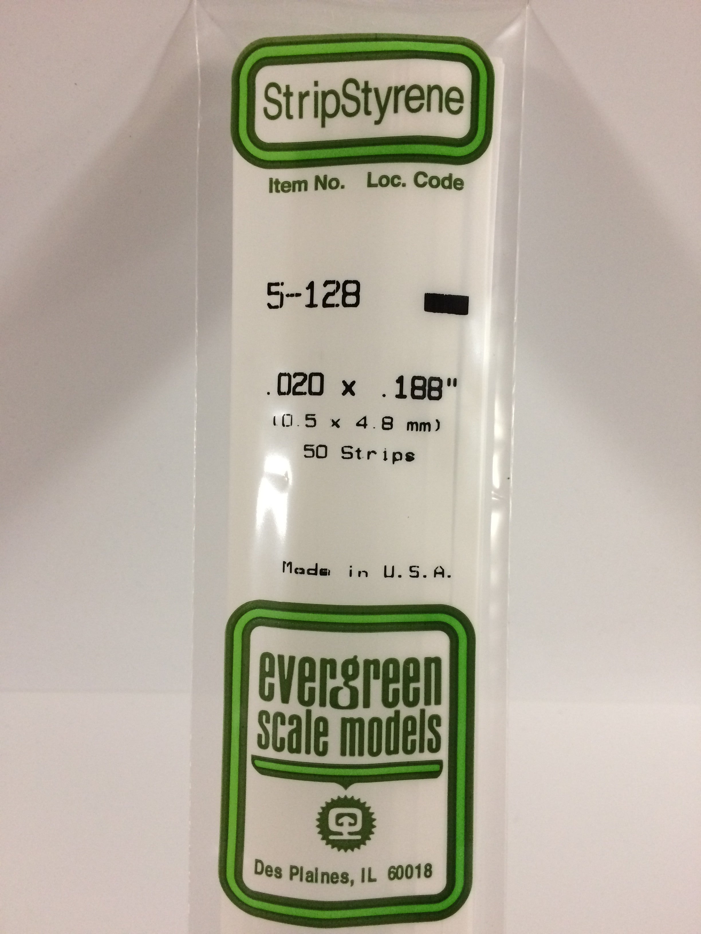 evergreen-scale-models-strips-128-baguette-0-5x4-8mm-10-pi-ces image 2
