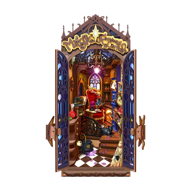 robotime-rolife-tgb14-book-nook-magic-fantasy-corner-bois image 1
