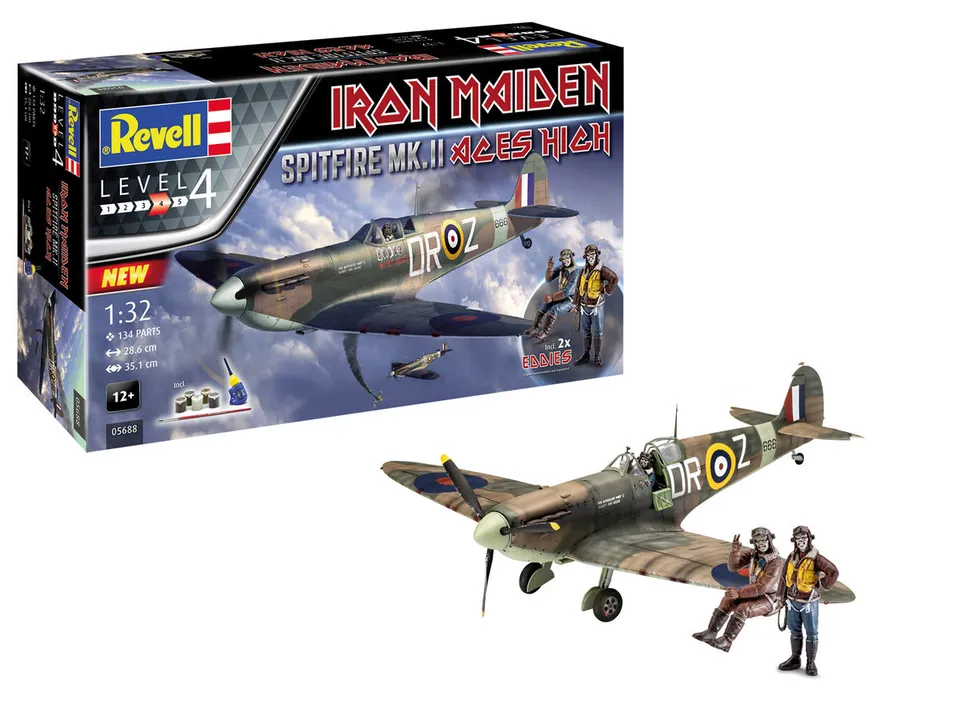revell-5688-spitfire-mk-ii-aces-high-iron-maiden-1-32-maquette image 1