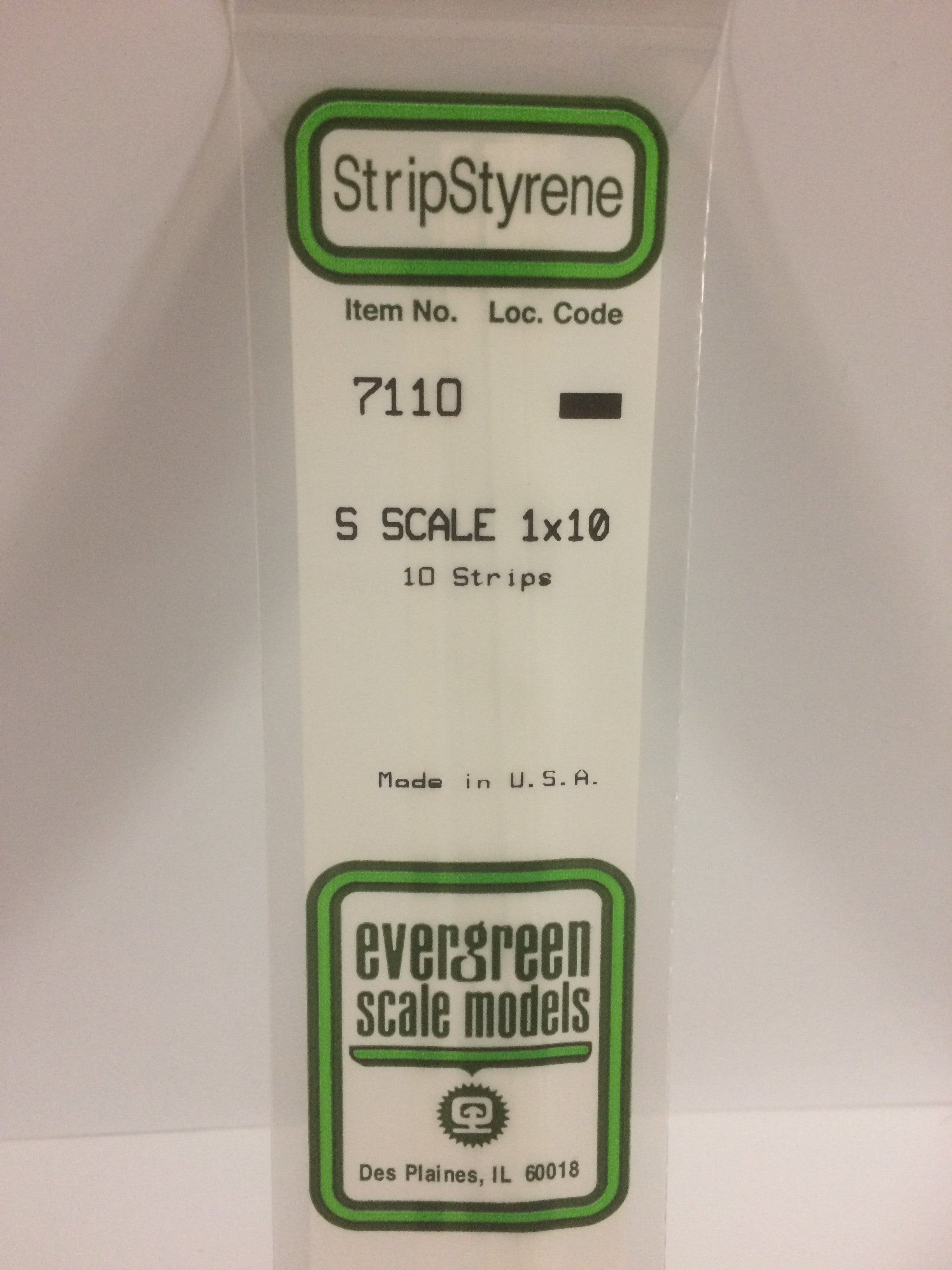 evergreen-strips-7110-baguette-plastique-blanc-10-pi-ces image 1