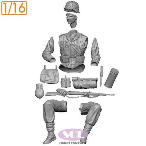 sol-resin-mm769-figurine-1-16-infanterie-allemande-kar98k image 3