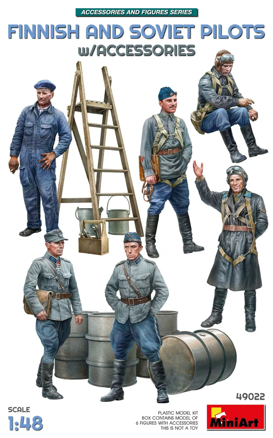 miniart-49022-figurines-pilotes-finlandais-sovi-tiques-1-48 image 1