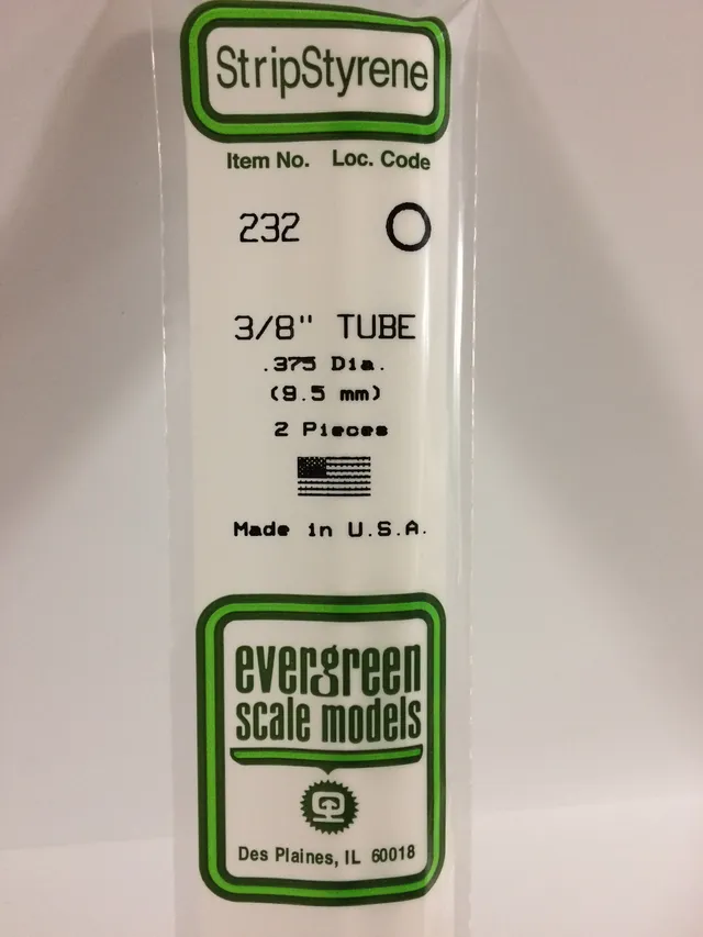 evergreen-rod-tube-232-tube-rond-9-5mm-35cm-lot-2 image 1