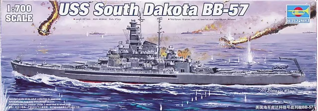 trumpeter-05760-uss-south-dakota-bb-57-maquette-bateau-1-700 image 1