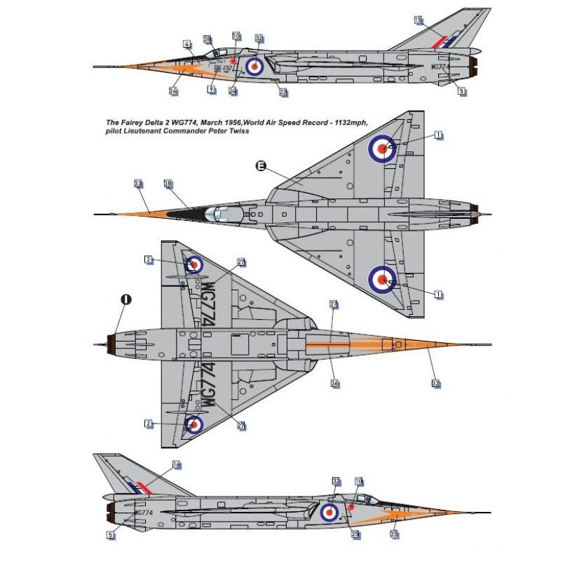 dora-wings-1-72-fairey-delta-2-maquette-avion-supersonique image 7