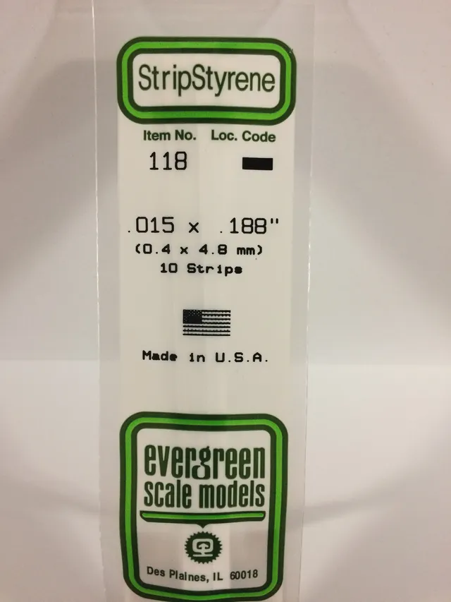 evergreen-strips-118-baguette-plate-blanche-0-38x4-8mm-lot-10 image 1
