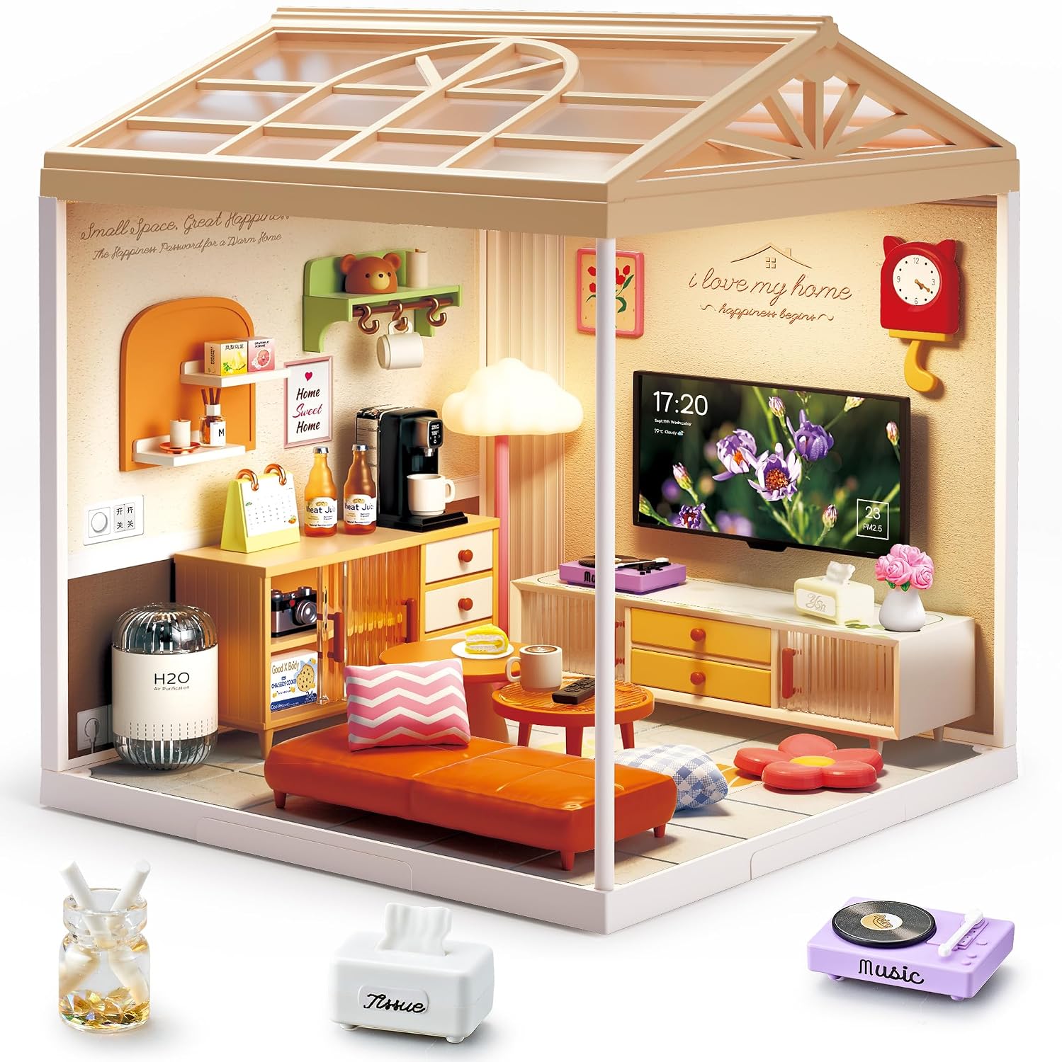 fairy-care-dreamy-bay-maison-miniature-salon-92-pcs image 2