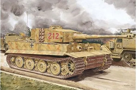 dragon-6947-tiger-i-late-zimmerit-maquette-char-1-35-normandie image 1