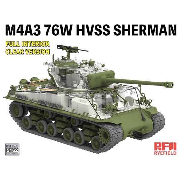 rye-field-5162-m4a3-sherman-maquette-char-1-35-clear image 2
