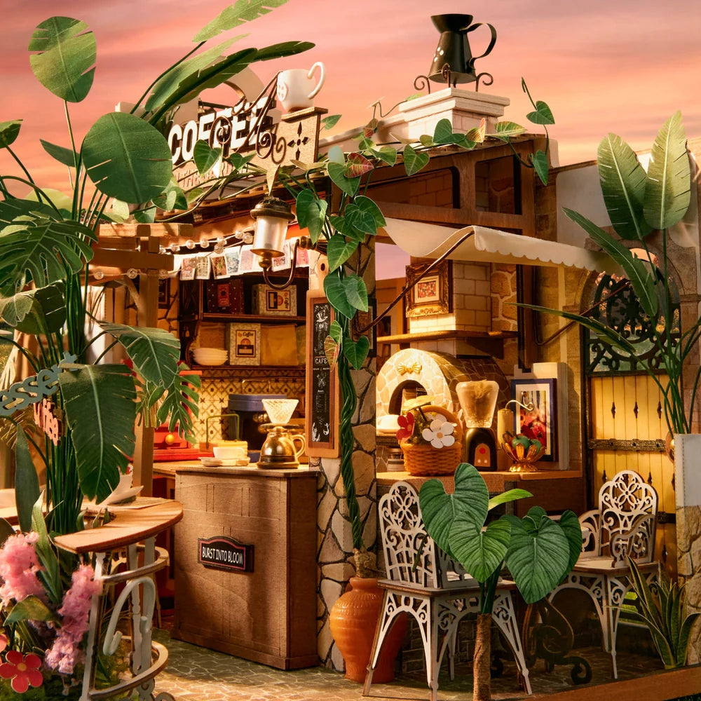 robotime-dh201-rolife-leafree-caf-maison-miniature-led image 2