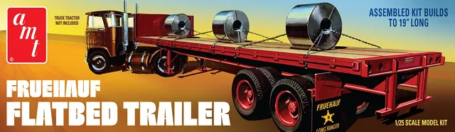 amt-fruehauf-flatbed-trailer-maquette-remorque-1-25-120-pi-ces image 1