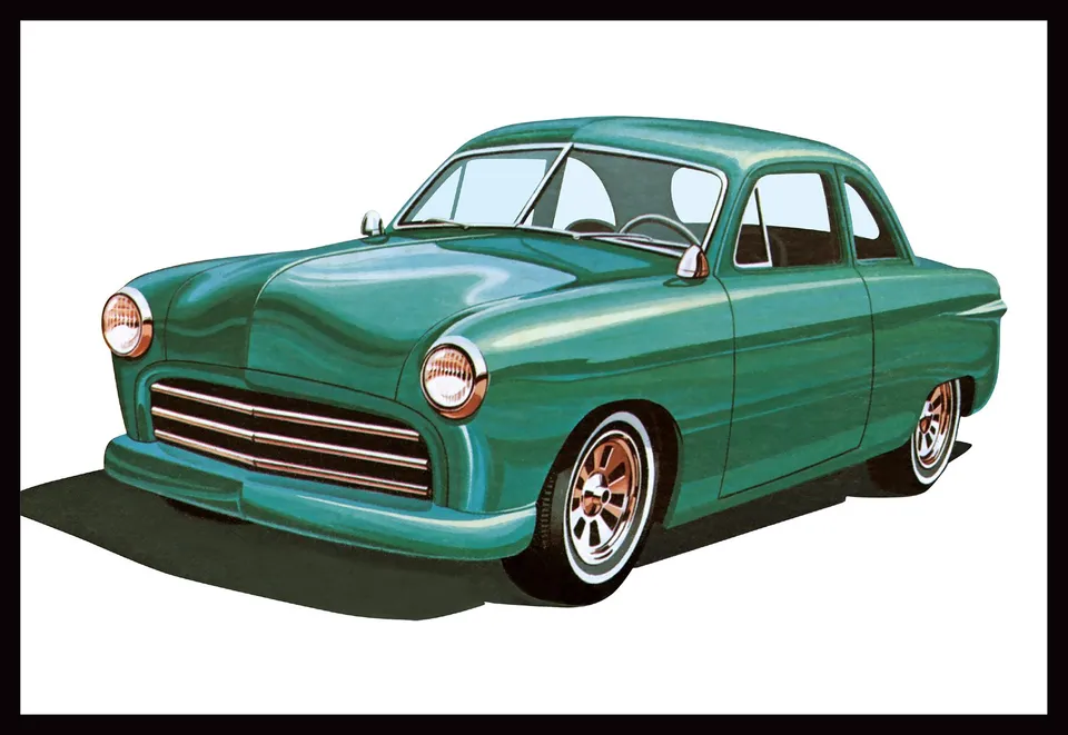 amt-1949-ford-coupe-49er-kit-maquette-1-25-custom image 1