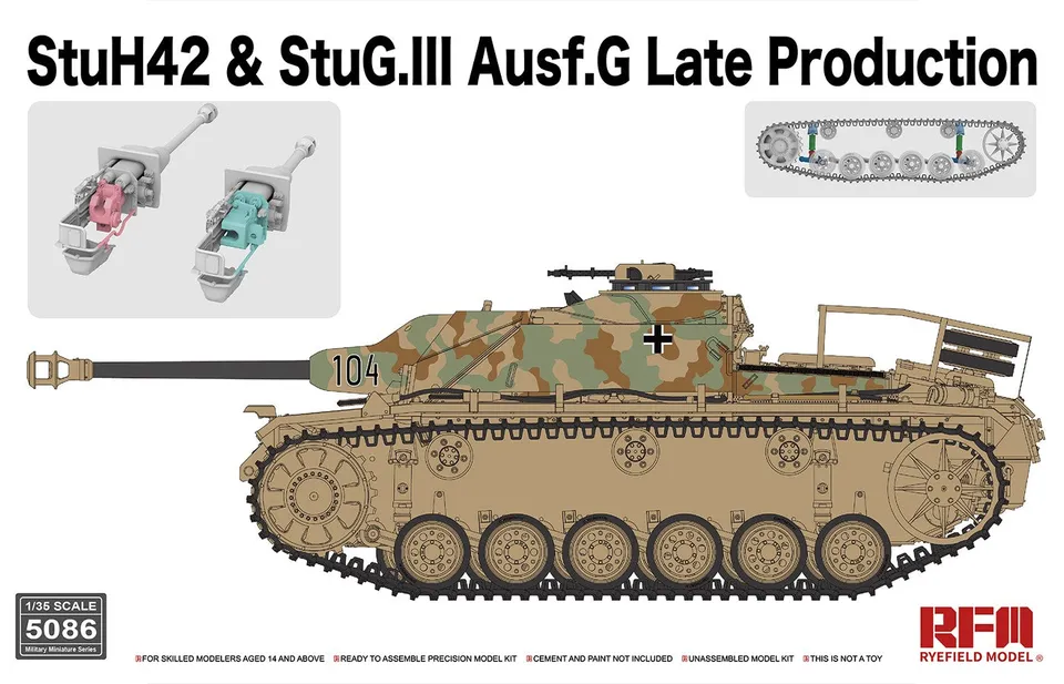 rye-field-model-5086-stuh42-stug-iii-g-maquette-char-1-35-late image 1