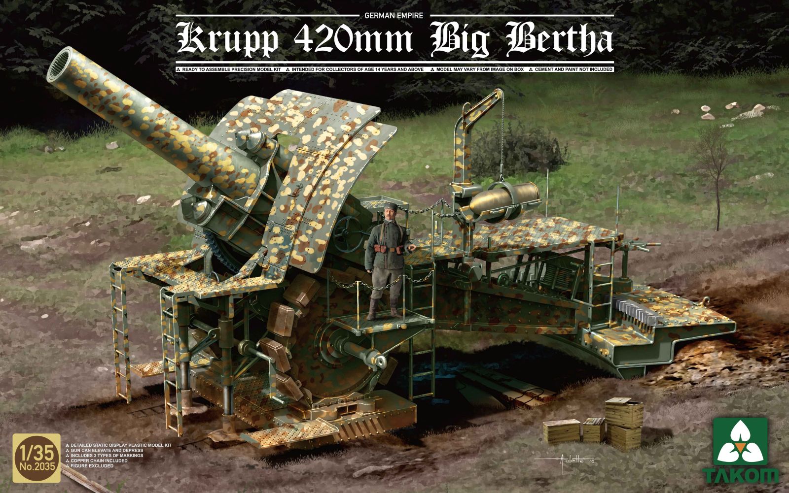 takom-2035-big-bertha-maquette-canon-1-35-si-ge-420mm image 1