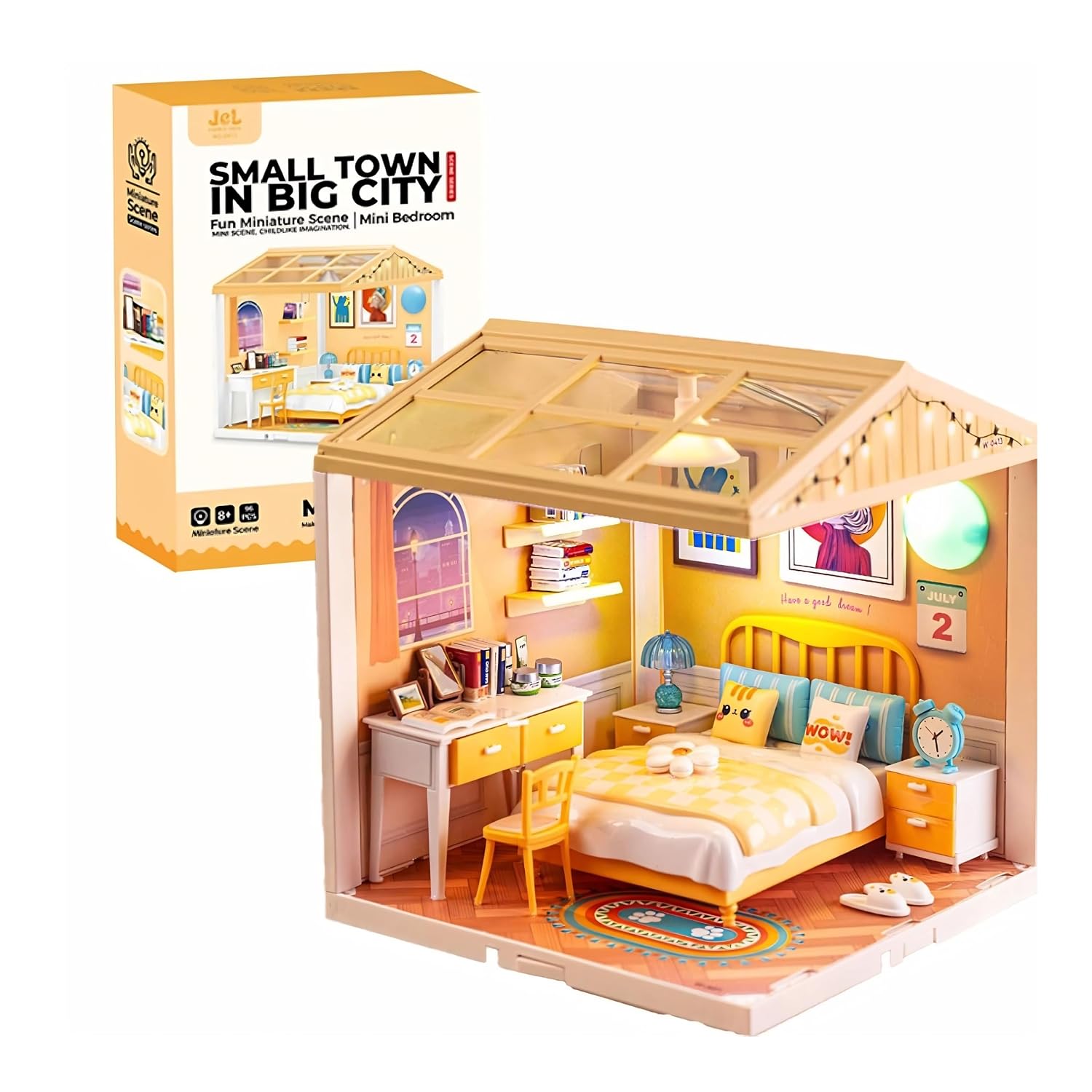 jiaerle-toys-jel-0413-mini-bedroom-maison-miniature-diy-chambre image 2