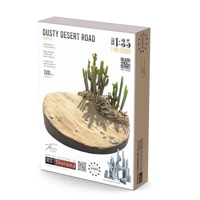 rt-diorama-35065-dusty-desert-road-socle-vignette-1-35 image 1