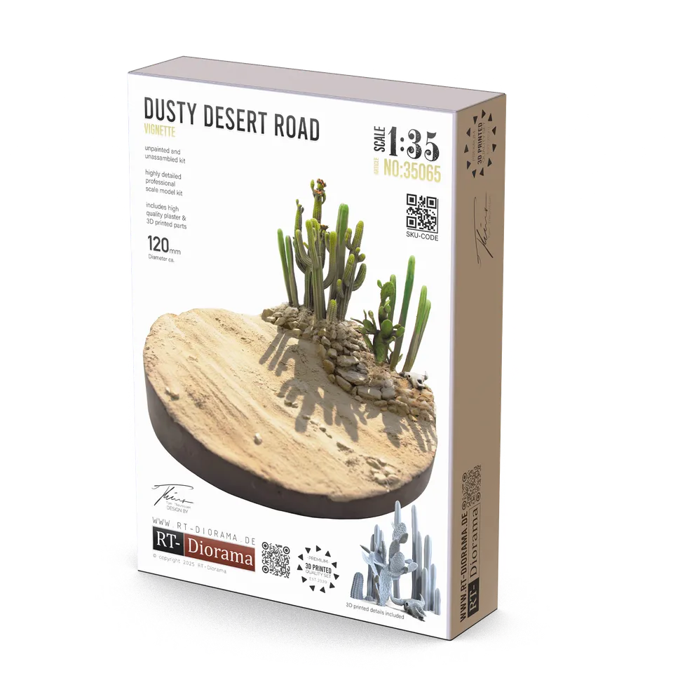 rt-diorama-35065-dusty-desert-road-socle-vignette-1-35 image 1