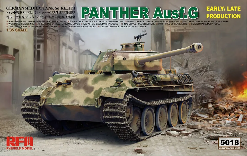 rye-field-model-5018-panther-ausf-g-maquette-char-1-35-early-late image 1