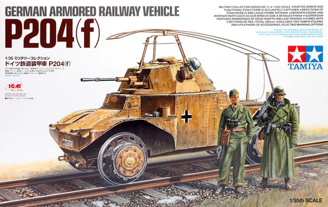 tamiya-32413-maquette-p204-f-blind-ferroviaire-1-35-ww2 image 1