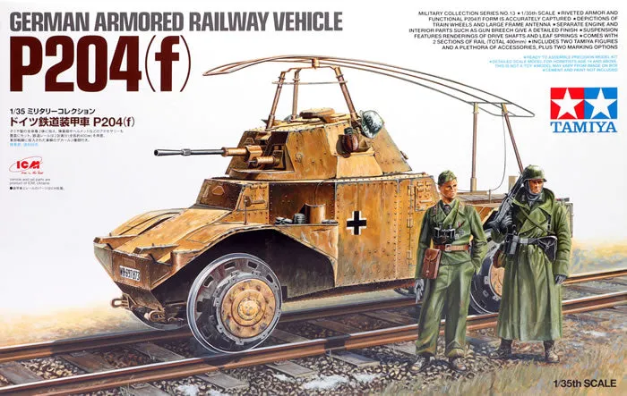 tamiya-32413-maquette-p204-f-blind-ferroviaire-1-35-ww2 image 1