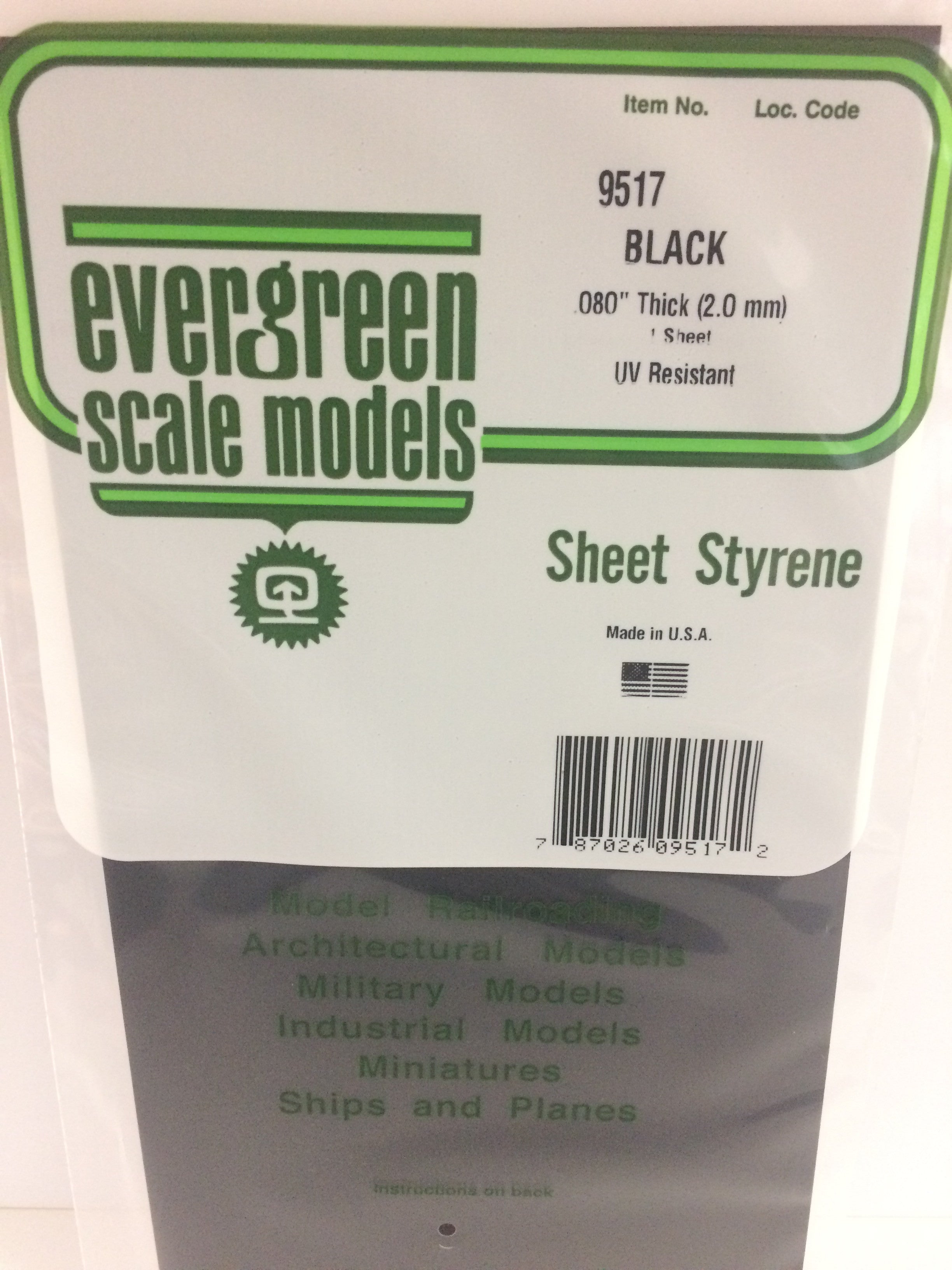 evergreen-sheets-9517-plaque-lisse-15x30cm-noire-2mm image 1