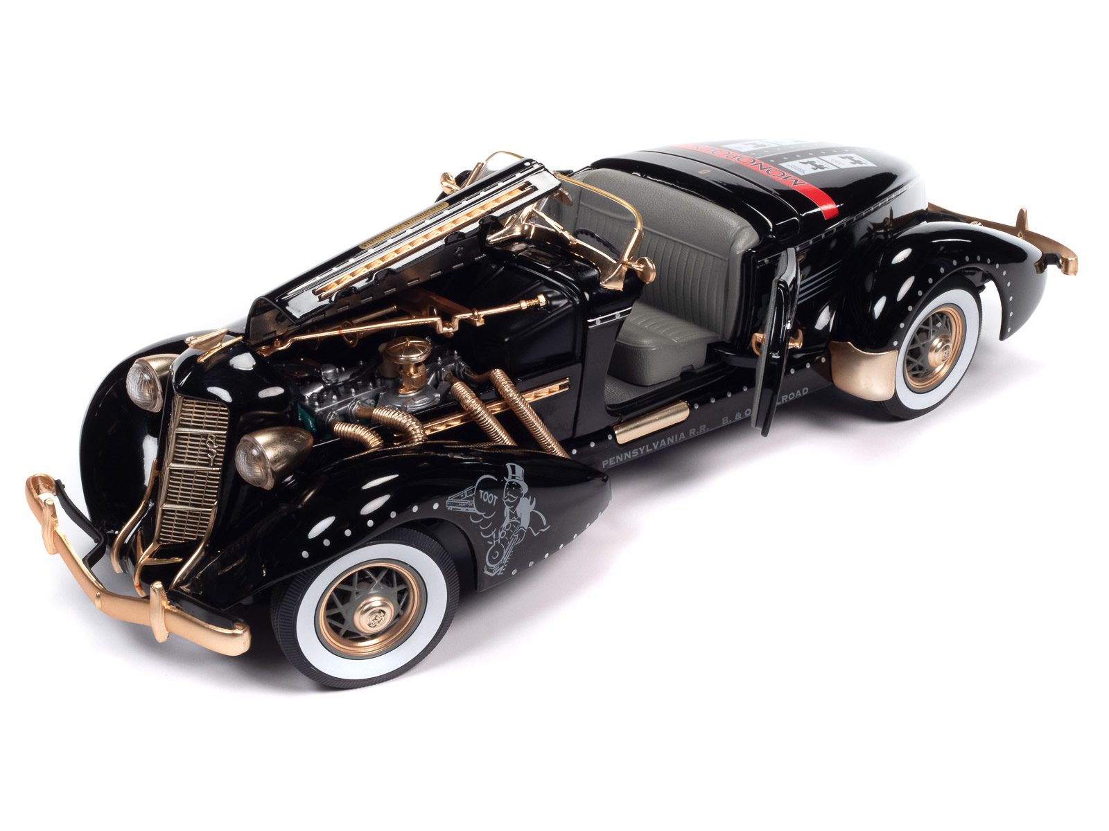 auto-world-monopoly-auburn-851-speedster-miniature-1-18-noire image 7