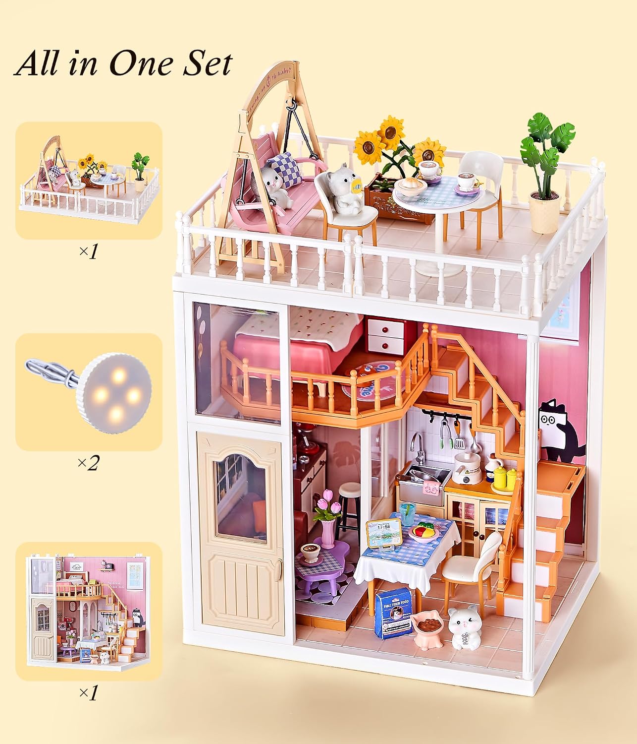 fairy-care-dreamy-bay-maison-miniature-chats-2-tages-78-pcs image 5