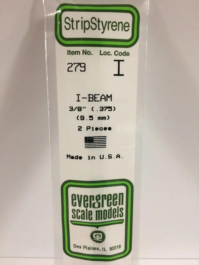 evergreen-shapes-279-poutre-en-i-blanche-9-5-mm-2-pi-ces image 1