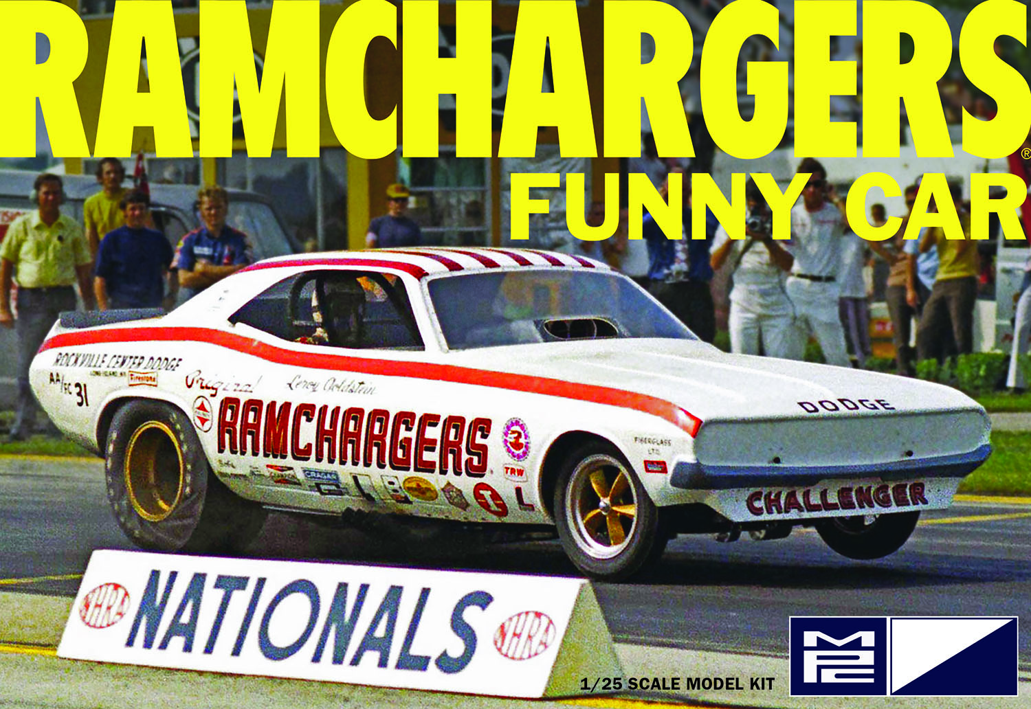 mpc-ramchargers-dodge-challenger-funny-car-kit-maquette-1-25-90-pi-ces image 1