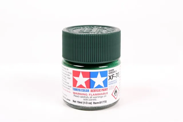 tamiya-81770-xf-70-peinture-acrylique-vert-fonc-mat-10ml image 1