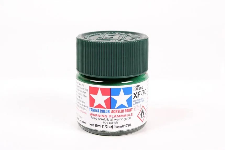 tamiya-81770-xf-70-peinture-acrylique-vert-fonc-mat-10ml image 1