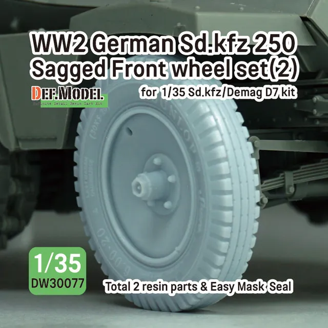 def-model-dw30077-sd-kfz-250-roues-avant-r-sine-1-35-x2 image 1
